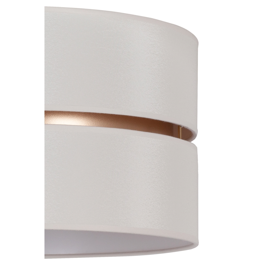 Duolla - Hanglamp aan een koord DUO 1xE27/15W/230V diameter 40 cm crème/goud