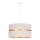 Duolla - Hanglamp aan een koord DUO 1xE27/15W/230V diameter 40 cm crème/goud