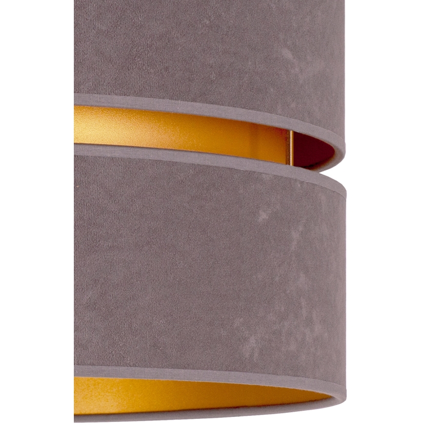 Duolla - Hanglamp aan een koord DUO 1xE27/15W/230V diameter 40 cm grijs