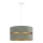 Duolla - Hanglamp aan een koord DUO 1xE27/15W/230V diameter 40 cm licht groen/goud