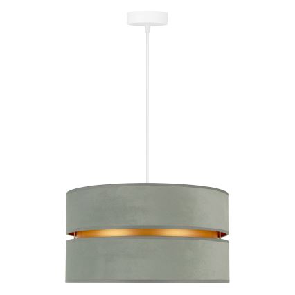 Duolla - Hanglamp aan een koord DUO 1xE27/15W/230V diameter 40 cm licht groen/goud