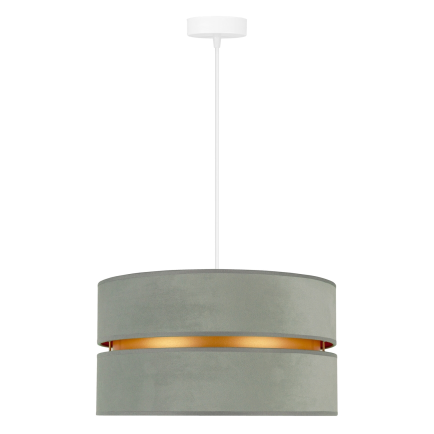 Duolla - Hanglamp aan een koord DUO 1xE27/15W/230V diameter 40 cm licht groen/goud