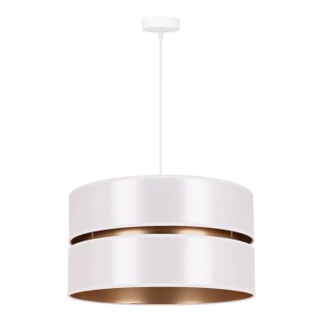 Duolla - Hanglamp aan een koord DUO 1xE27/15W/230V diameter 40 cm wit/goud
