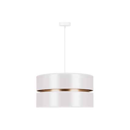 Duolla - Hanglamp aan een koord DUO 1xE27/15W/230V diameter 40 cm wit/goud