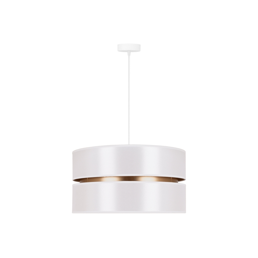 Duolla - Hanglamp aan een koord DUO 1xE27/15W/230V diameter 40 cm wit/goud