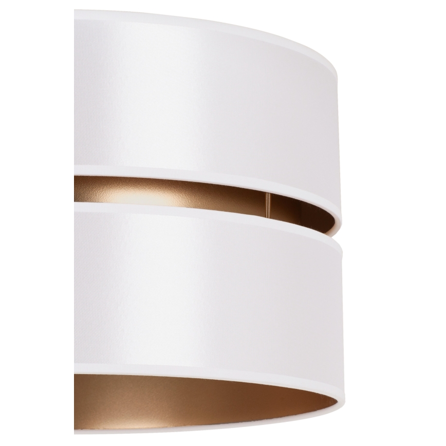Duolla - Hanglamp aan een koord DUO 1xE27/15W/230V diameter 40 cm wit/goud