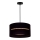 Duolla - Hanglamp aan een koord DUO 1xE27/15W/230V diameter 40 cm zwart/rotan