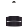 Duolla - Hanglamp aan een koord DUO 1xE27/15W/230V diameter 40 cm zwart/wit
