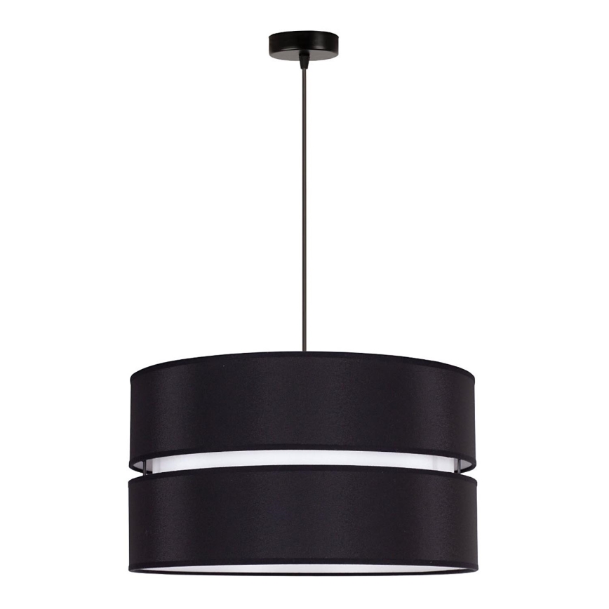 Duolla - Hanglamp aan een koord DUO 1xE27/15W/230V diameter 40 cm zwart/wit