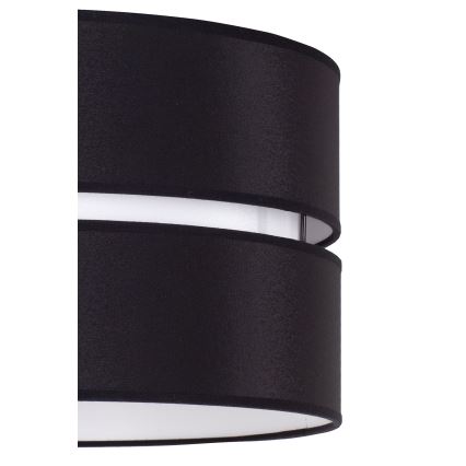 Duolla - Hanglamp aan een koord DUO 1xE27/15W/230V diameter 40 cm zwart/wit