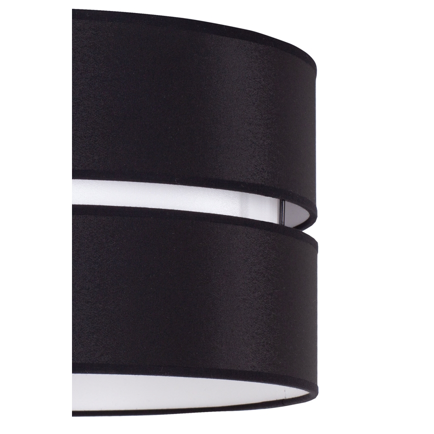 Duolla - Hanglamp aan een koord DUO 1xE27/15W/230V diameter 40 cm zwart/wit