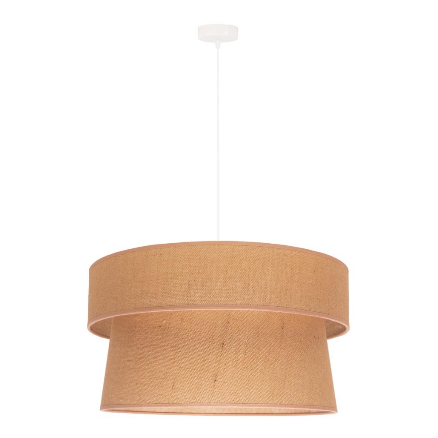 Duolla - Hanglamp aan een koord ETNIC 1xE27/40W/230V diameter 45 cm beige