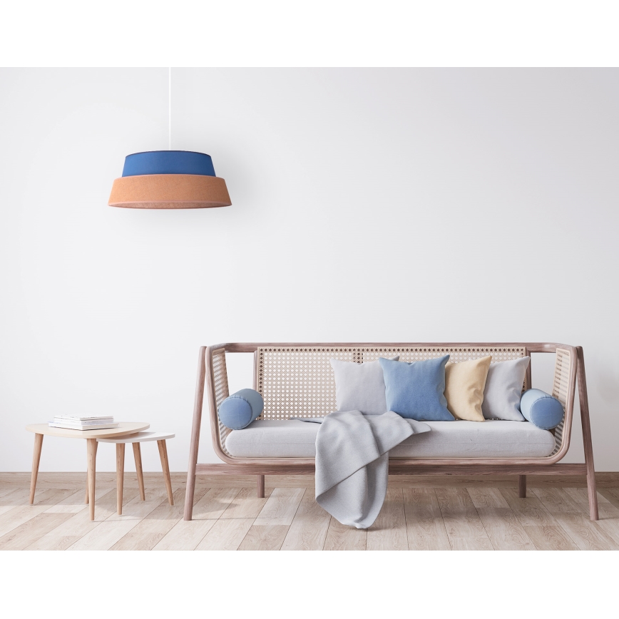 Duolla - Hanglamp aan een koord GALAXY 1xE27/40W/230V diameter 50 cm blauw