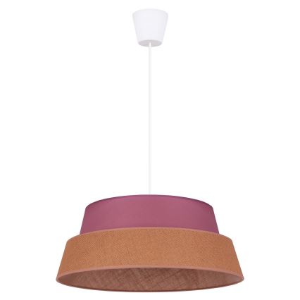 Duolla - Hanglamp aan een koord GALAXY 1xE27/40W/230V diameter 50 cm roze