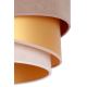 Duolla - Hanglamp aan een koord KOBO 1xE27/15W/230V bruin/goud/crème