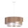 Duolla - Hanglamp aan een koord KOBO 1xE27/15W/230V diameter 45 cm beige/goud/wit