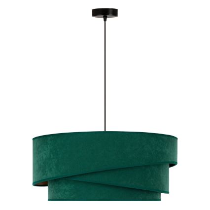 Duolla - Hanglamp aan een koord KOBO 1xE27/15W/230V diameter 45 cm groen/goud