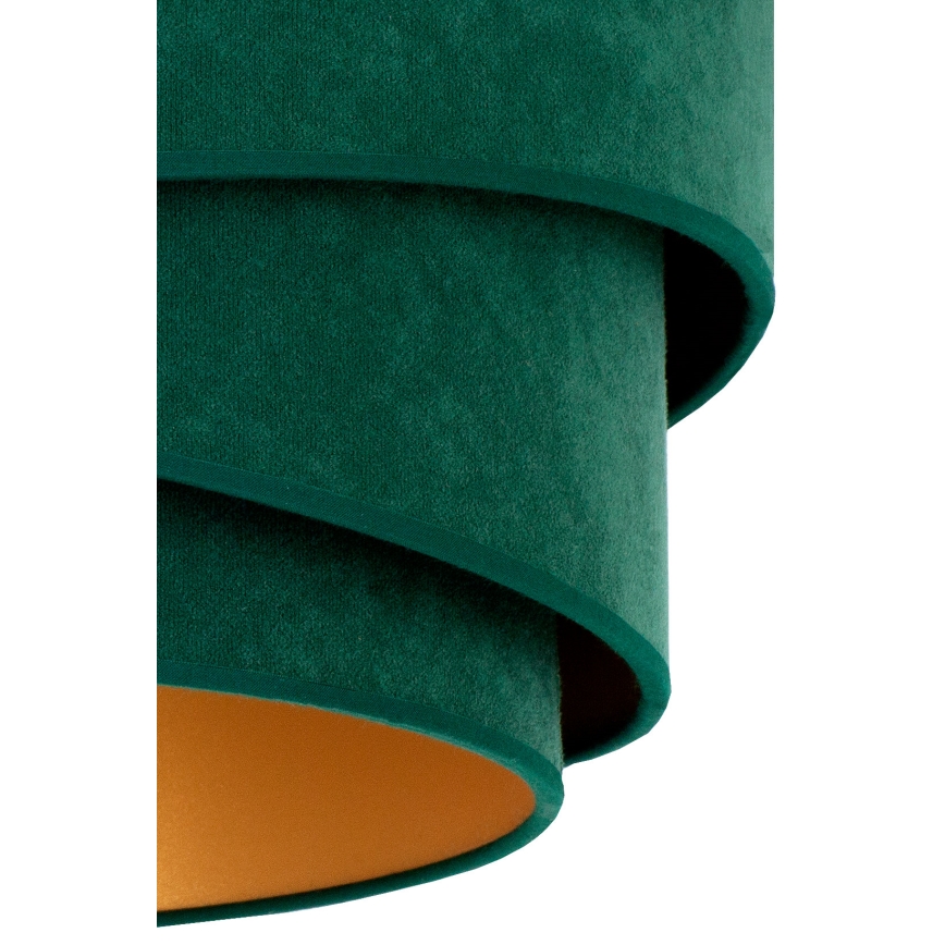 Duolla - Hanglamp aan een koord KOBO 1xE27/15W/230V diameter 45 cm groen/goud