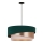 Duolla - Hanglamp aan een koord KOBO 1xE27/15W/230V diameter 45 cm groen/rose goud/crème