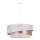 Duolla - Hanglamp aan een koord KOBO 1xE27/15W/230V diameter 45 cm wit/rose goud