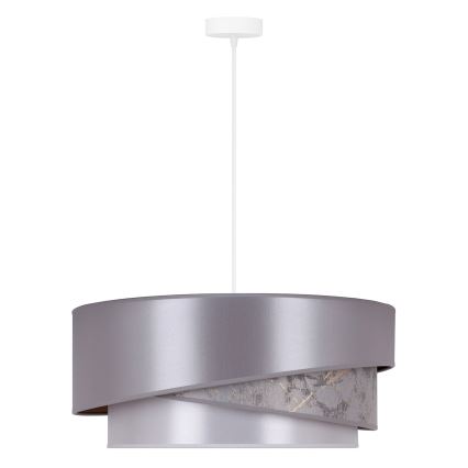 Duolla - Hanglamp aan een koord KOBO 1xE27/15W/230V diameter 45 cm zilver/goud
