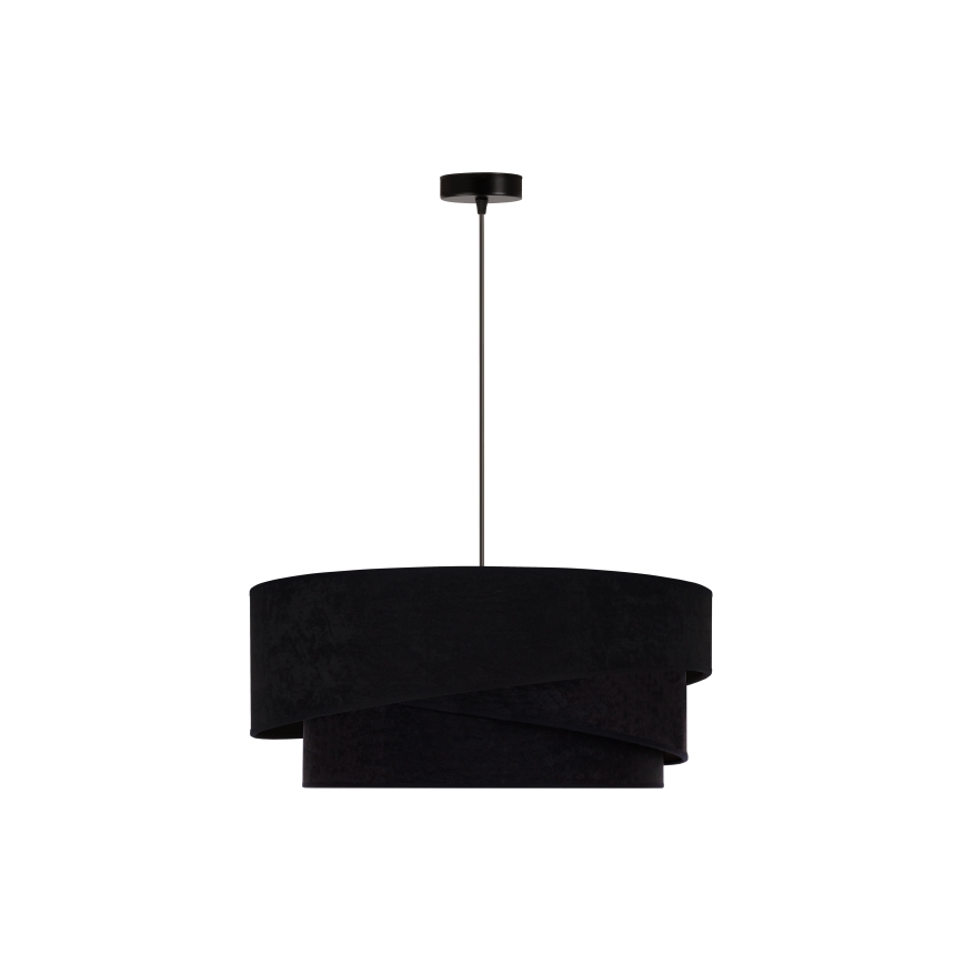 Duolla - Hanglamp aan een koord KOBO 1xE27/15W/230V diameter 45 cm zwart/goud