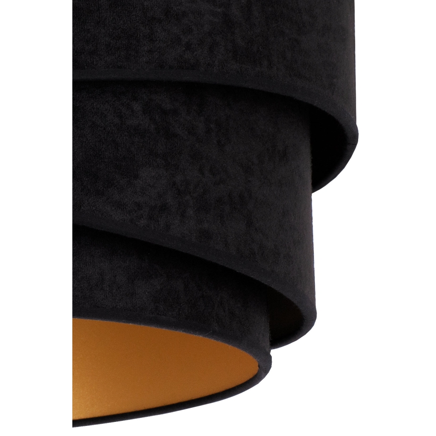 Duolla - Hanglamp aan een koord KOBO 1xE27/15W/230V diameter 45 cm zwart/goud