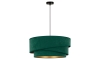 Duolla - Hanglamp aan een koord KOBO 1xE27/15W/230V groen/goud