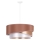 Duolla - Hanglamp aan een koord KOBO 1xE27/15W/230V koper/rose goud/wit
