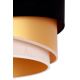 Duolla - Hanglamp aan een koord KOBO 1xE27/15W/230V zwart/goud/crème