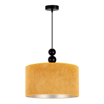 Duolla - Hanglamp aan een koord LYON 1xE27/15W/230V diameter 40 cm geel