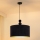 Duolla - Hanglamp aan een koord LYON 1xE27/15W/230V diameter 40 cm zwart
