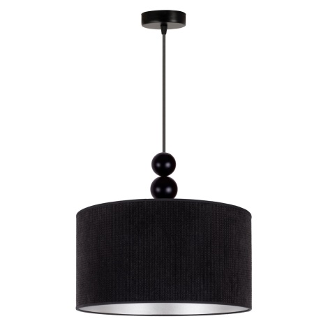 Duolla - Hanglamp aan een koord LYON 1xE27/15W/230V zwart