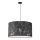 Duolla - Hanglamp aan een koord MARBLE 1xE27/40W/230V diameter 45 cm zwart/wit