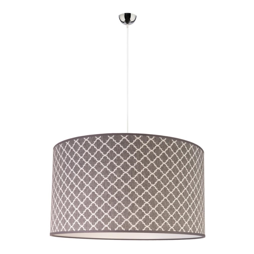 Duolla - Hanglamp aan een koord MAROKO 1xE27/40W/230V diameter 45 cm grijs