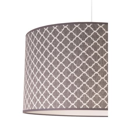 Duolla - Hanglamp aan een koord MAROKO 1xE27/40W/230V diameter 45 cm grijs