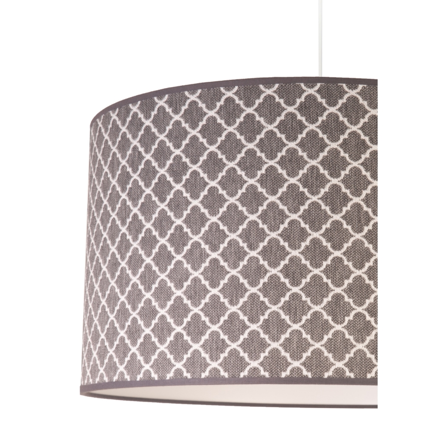 Duolla - Hanglamp aan een koord MAROKO 1xE27/40W/230V diameter 45 cm grijs
