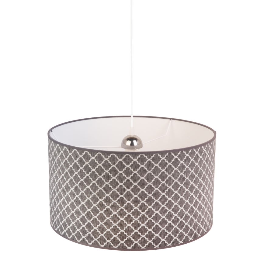 Duolla - Hanglamp aan een koord MAROKO 1xE27/40W/230V diameter 45 cm grijs