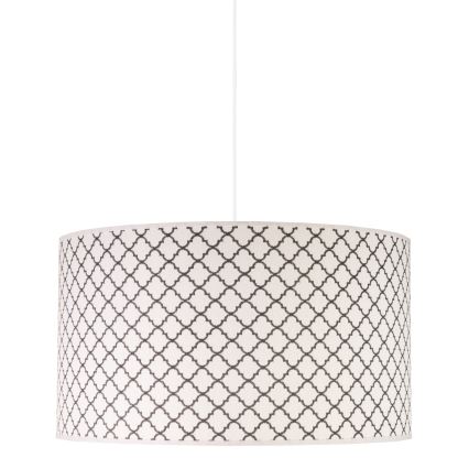 Duolla - Hanglamp aan een koord MAROKO 1xE27/40W/230V diameter 45 cm wit/zwart