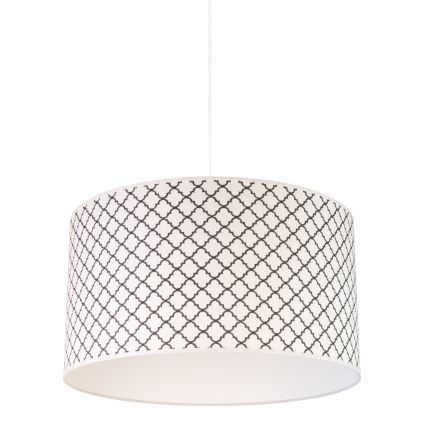 Duolla - Hanglamp aan een koord MAROKO 1xE27/40W/230V diameter 45 cm wit/zwart