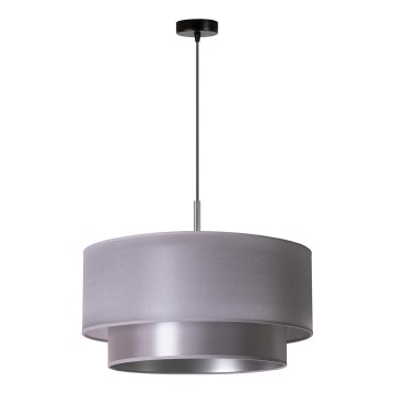 Duolla - Hanglamp aan een koord NANTES 1xE27/15W/230V diameter 45 cm zilver