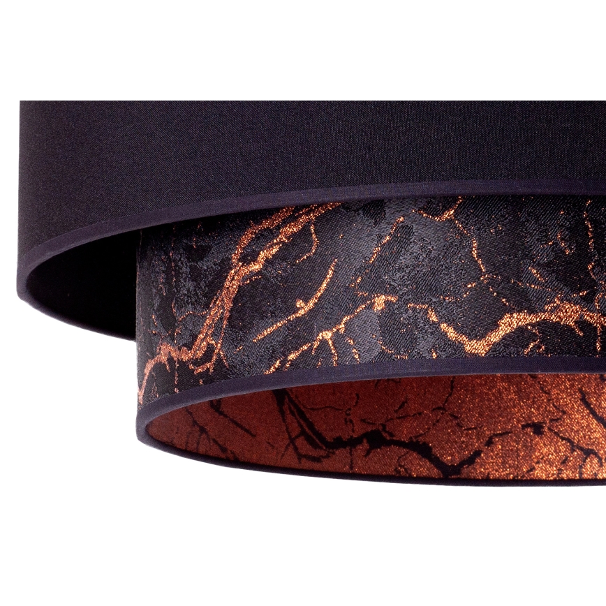 Duolla - Hanglamp aan een koord NANTES 1xE27/15W/230V diameter 45 cm zwart/koper