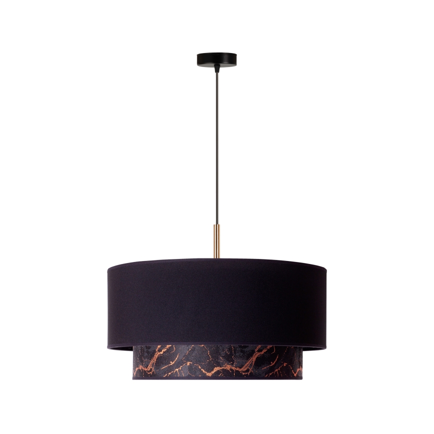 Duolla - Hanglamp aan een koord NANTES 1xE27/15W/230V diameter 45 cm zwart/koper