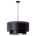Duolla - Hanglamp aan een koord NANTES 1xE27/15W/230V diameter 45 cm zwart/zilver