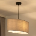 Duolla - Hanglamp aan een koord OVAL 1xE27/15W/230V grijs