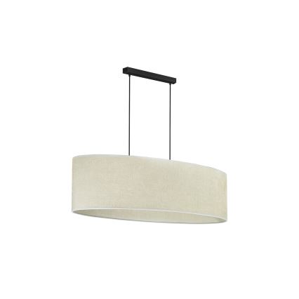 Duolla - Hanglamp aan een koord OVAL 2xE27/15W/230V grijs