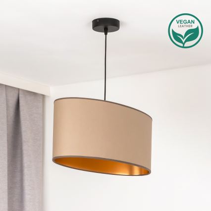 Duolla - Hanglamp aan een koord OVAL VEGAN 1xE27/15W/230V beige