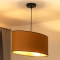 Duolla - Hanglamp aan een koord OVAL VEGAN 1xE27/15W/230V bruin
