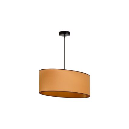 Duolla - Hanglamp aan een koord OVAL VEGAN 1xE27/15W/230V bruin