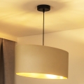 Duolla - Hanglamp aan een koord OVAL VEGAN 1xE27/15W/230V crème